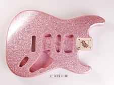 LUTHIER SPECIAL - Big Flake Metal XGP Alder HSH ST Body 